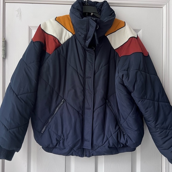 Free People Multicolor Bomber Jacket